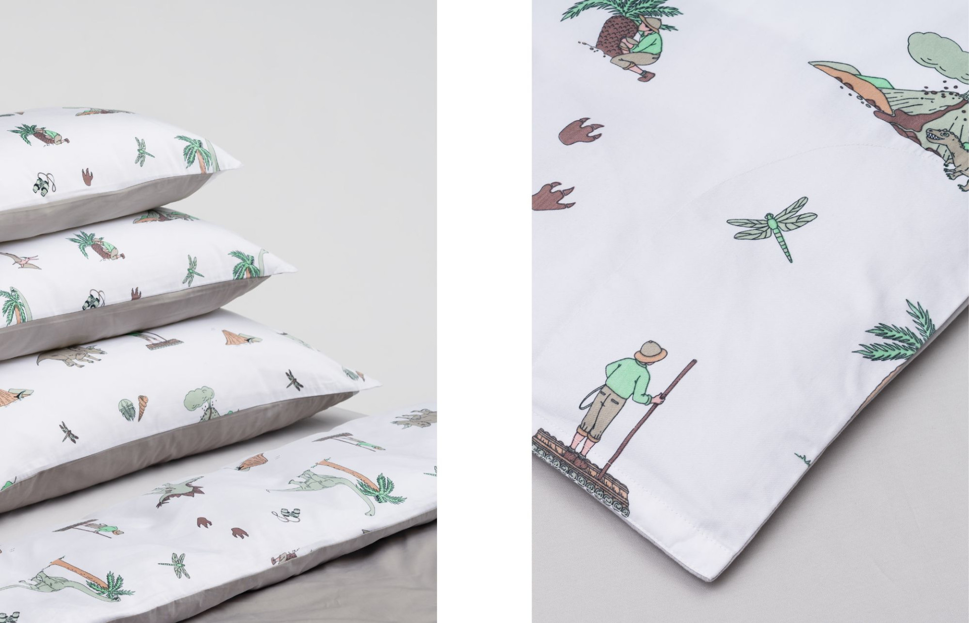 Our new-in Jane's Weekend collection & kids illustrated bedding Tobias' Dream.