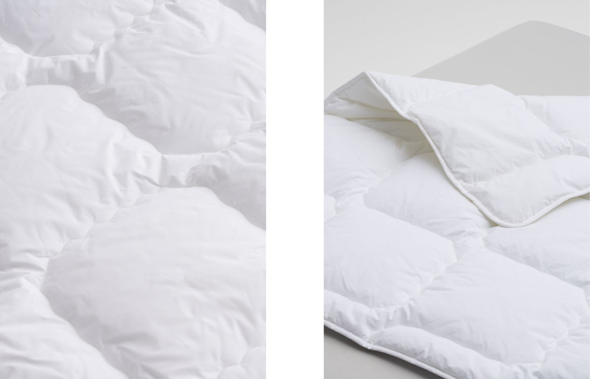 Our Comfort line duvets and pillows ensure cloud-like comfort.