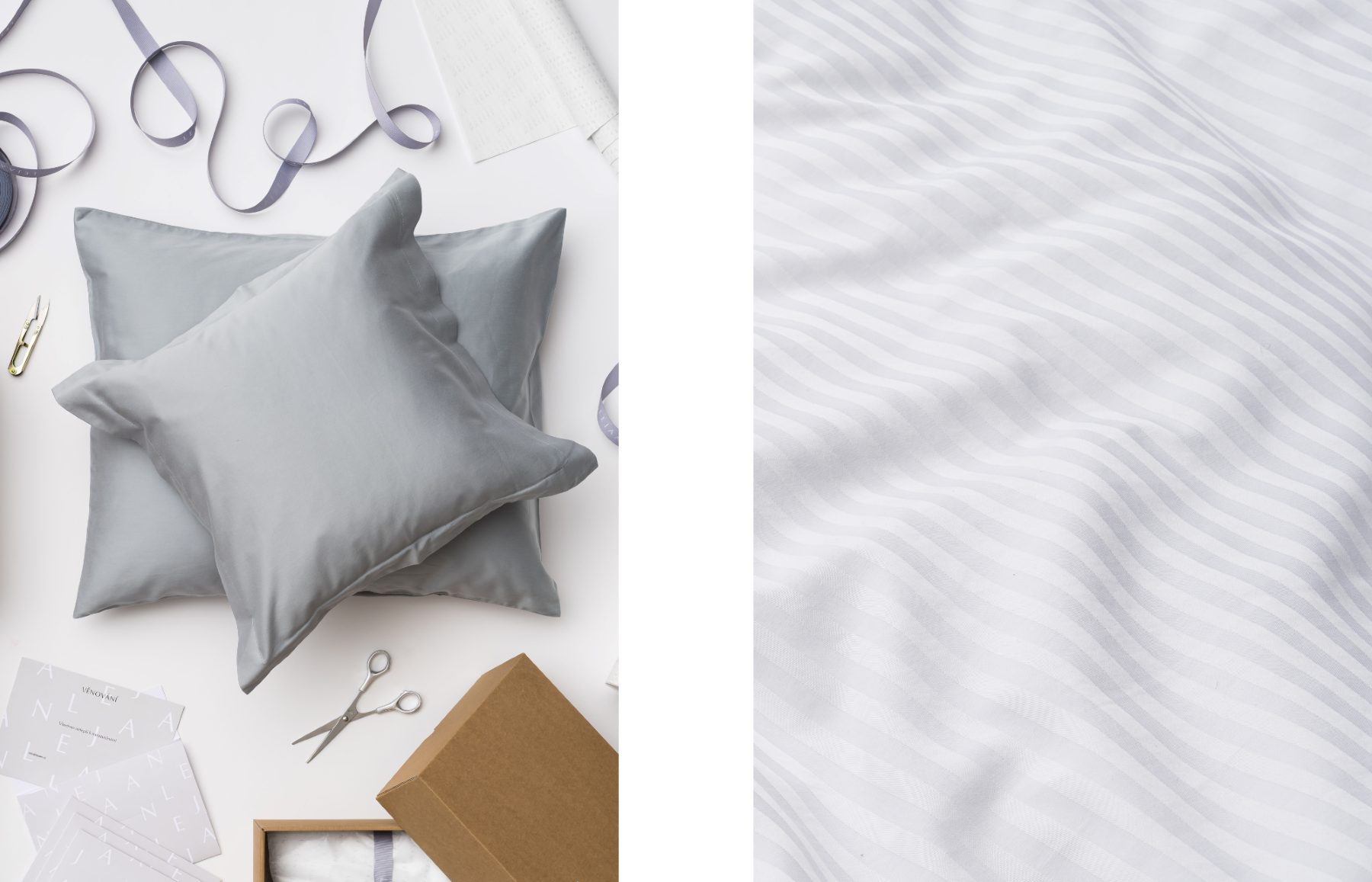 Die Bettwäsche Lejaan wird in originellen Farbtönen und mit viel Liebe zum Detail hergestellt.