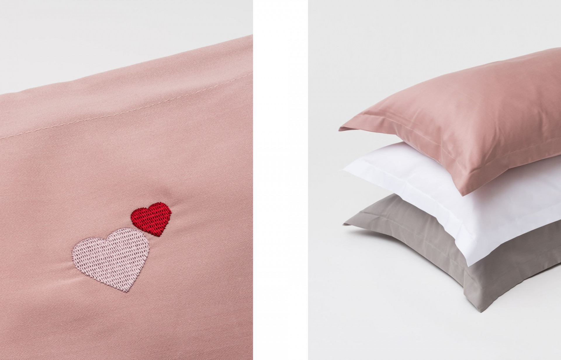 Our minimalist love-heart design pillowcase couples with our Father's Playground, Quiet Jungle a Never Too Late collections.