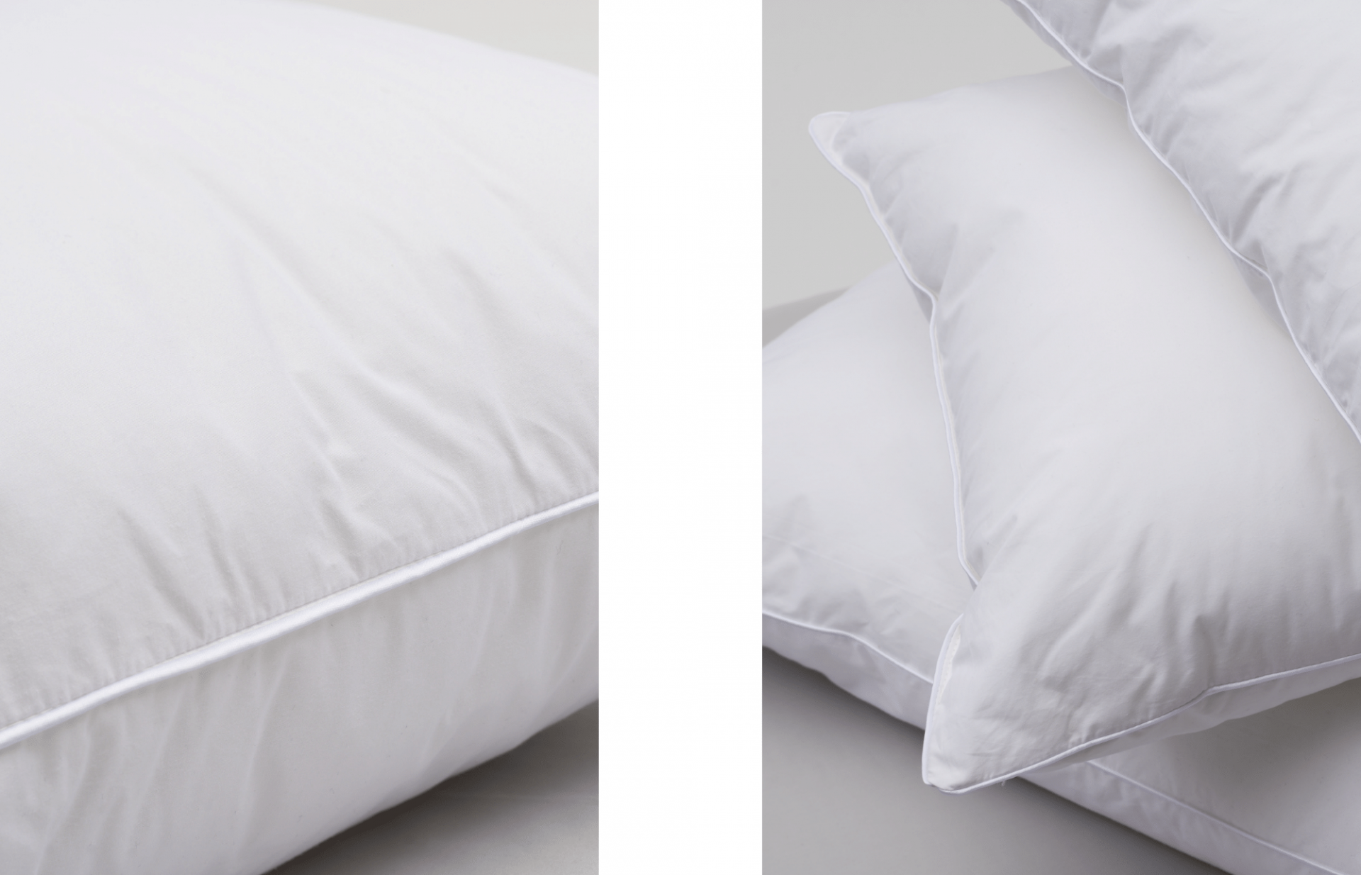 Our Comfort Medium pillows with Airloft fibre.