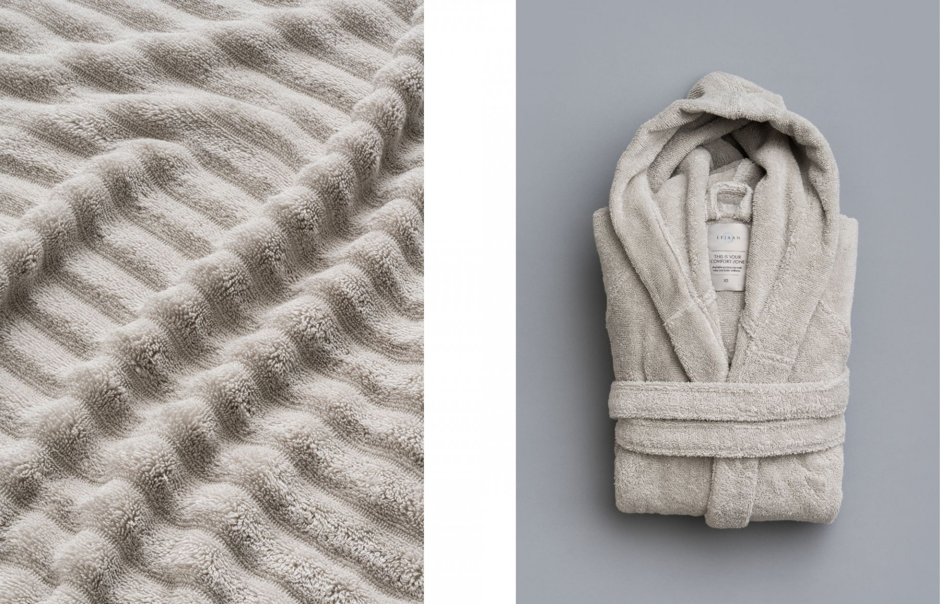 Complement our Gentle Organic towels with a matching bathrobe.